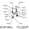 Cifial Techno 465 Monobloc Basin Mixer Tap Dimensions